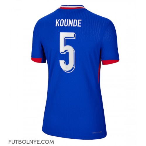 Camiseta Francia Jules Kounde #5 Primera Equipación para mujer Eurocopa 2024 manga corta